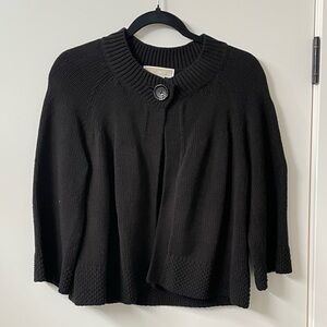 Michael Kors Black Knit Poncho